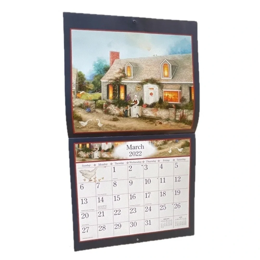 2022 LANG LINDA NELSON STOCKS Calendar FOLK ART 11th Edition